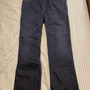 Men's Straight Dark Blue Jeans